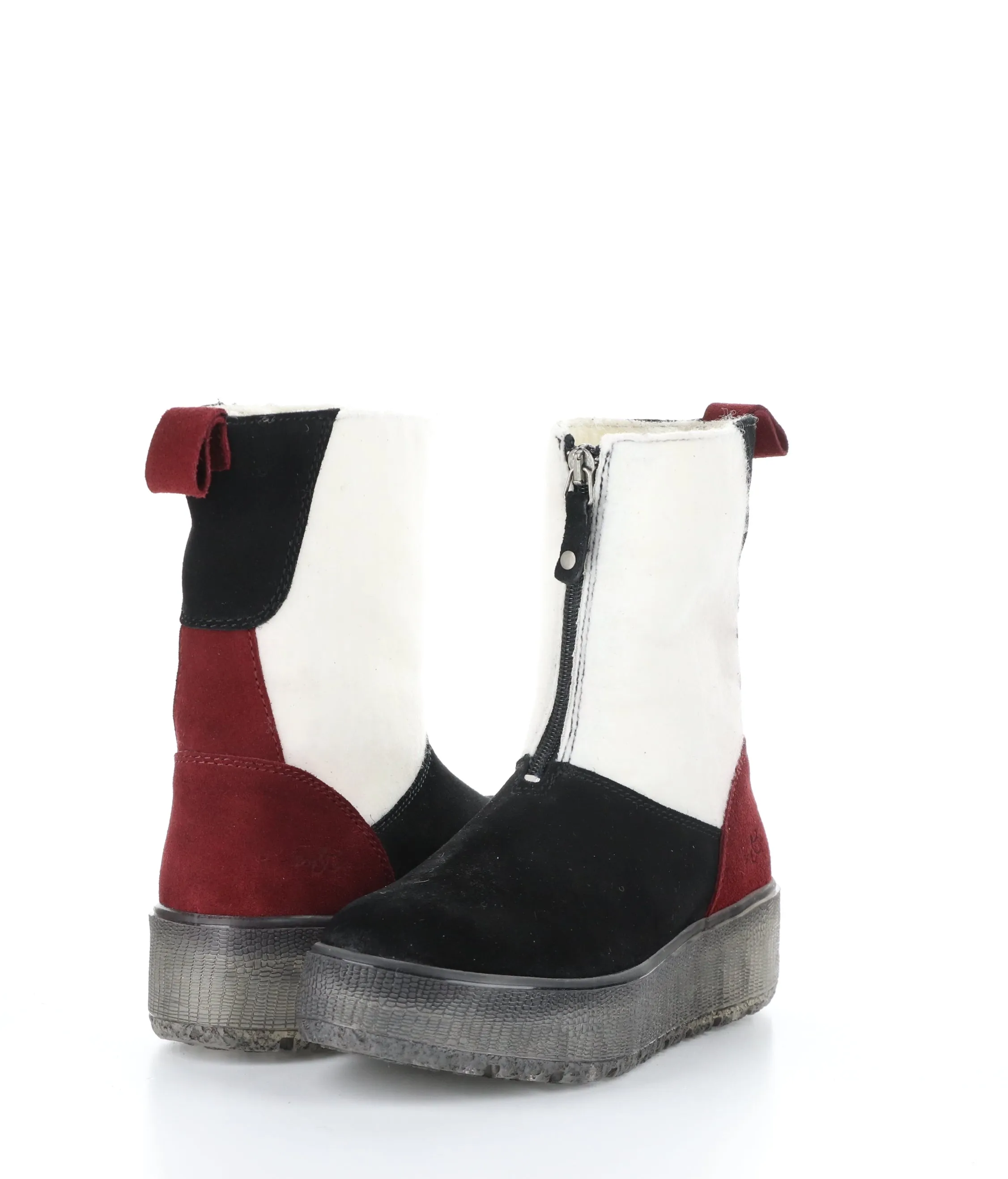 IGNITE BLACK/MARBLE/SANGRIA Round Toe Boots