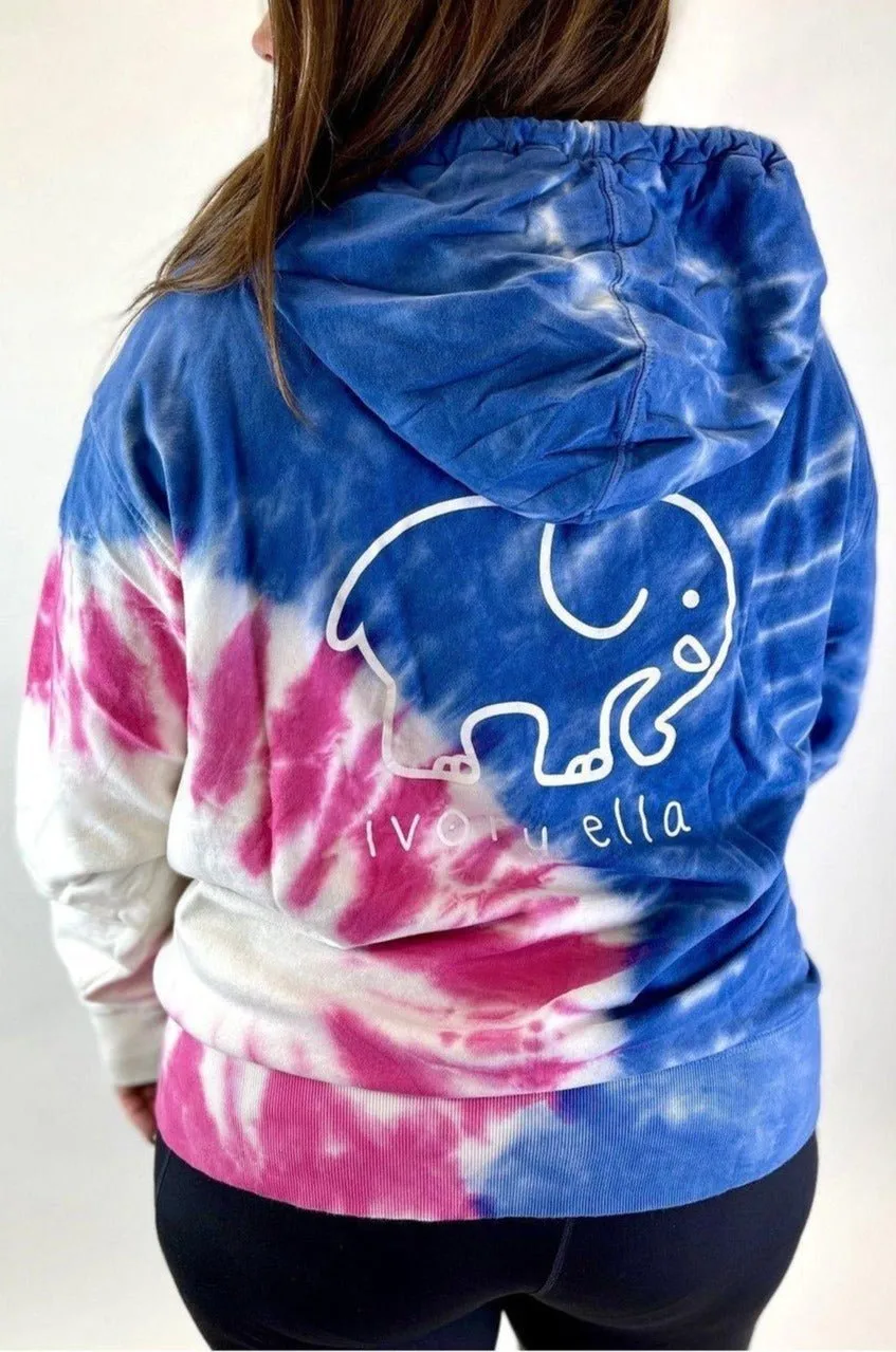 Ivory Ella Midnight Burst Tie Dye Hoodie