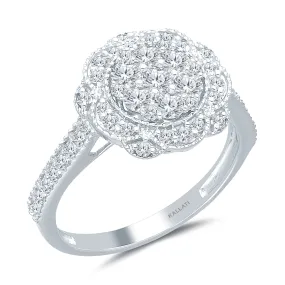 Kallati Eternal Diamond Engagement Ring in 14K White Gold