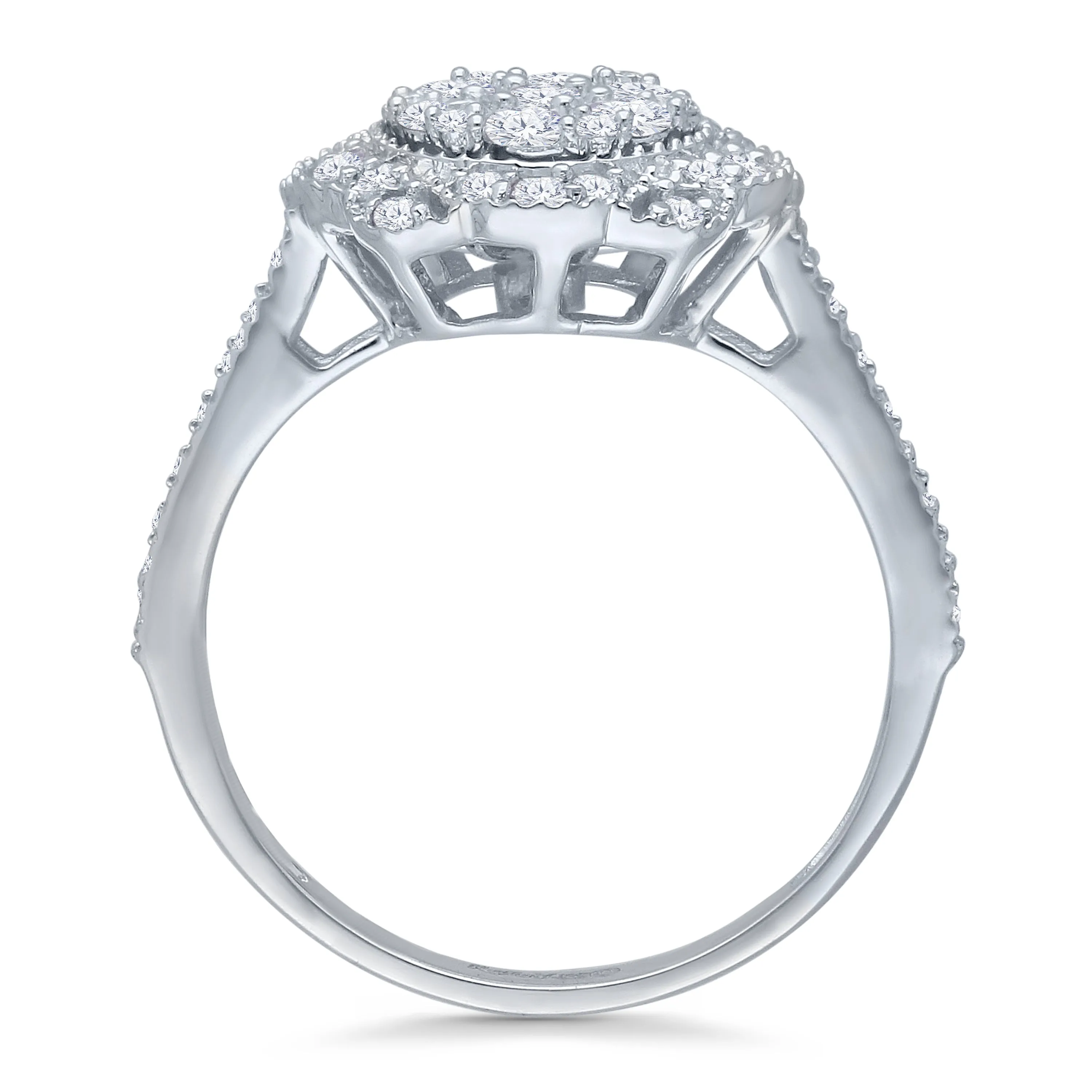 Kallati Eternal Diamond Engagement Ring in 14K White Gold