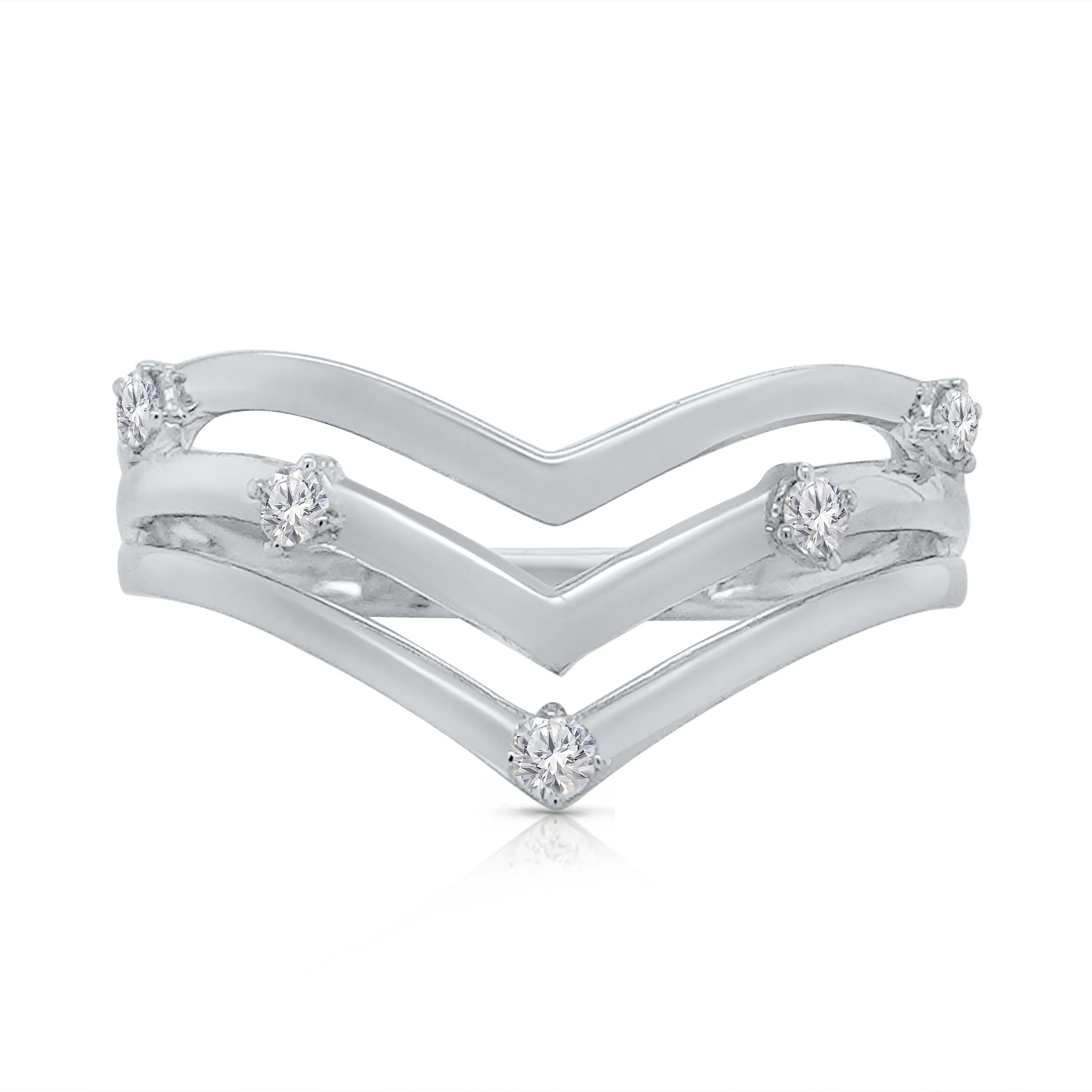 Kallati Eternal Diamond Ring in 14K White Gold