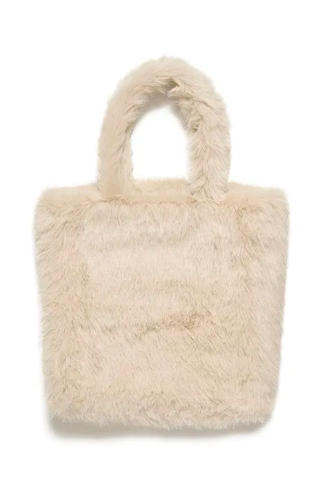 Karen By Simonsen Pearly Faux Fur Bag