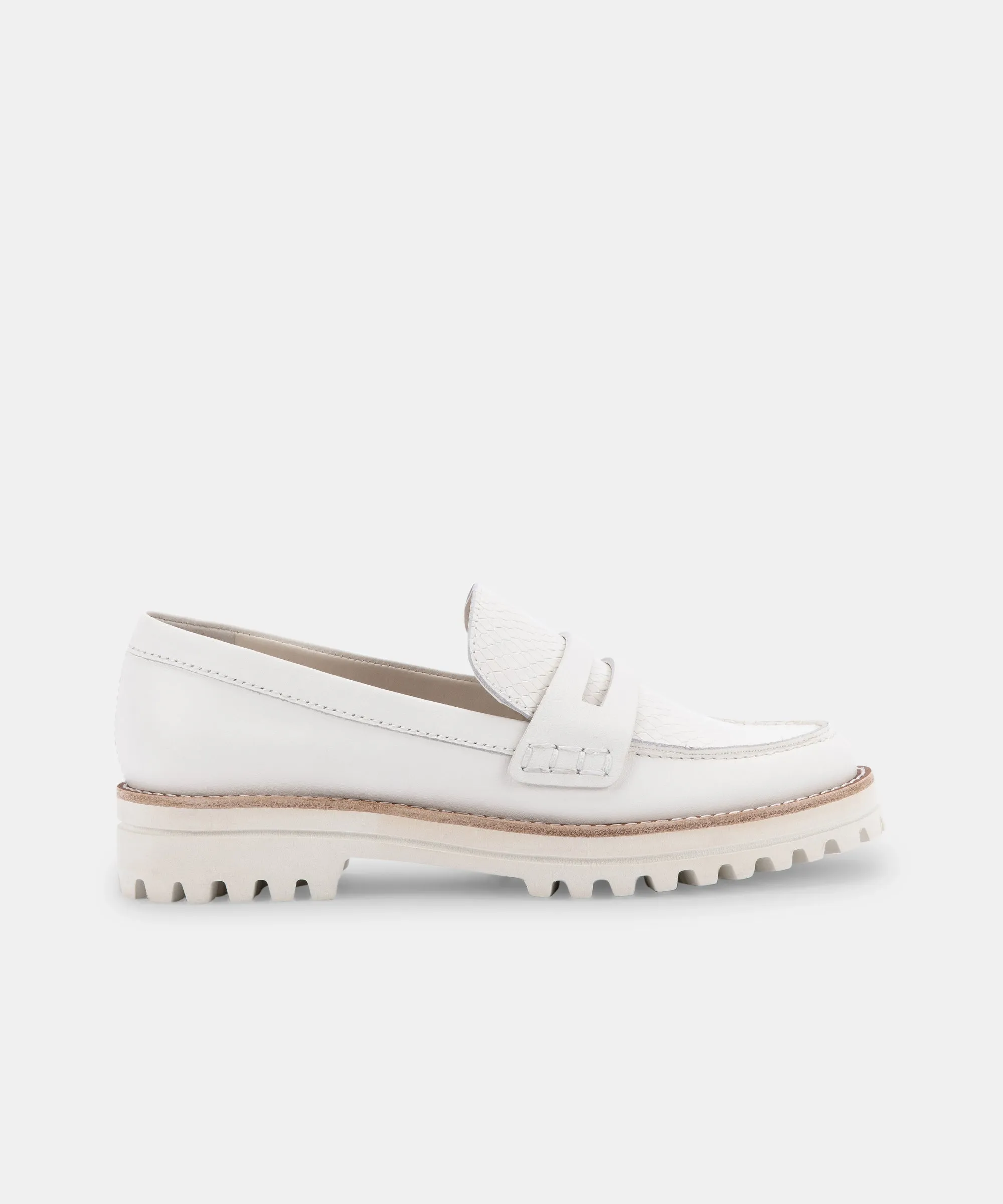 Kelsey DiPrima's AUBREE FLATS IN WHITE LEATHER - re:vita