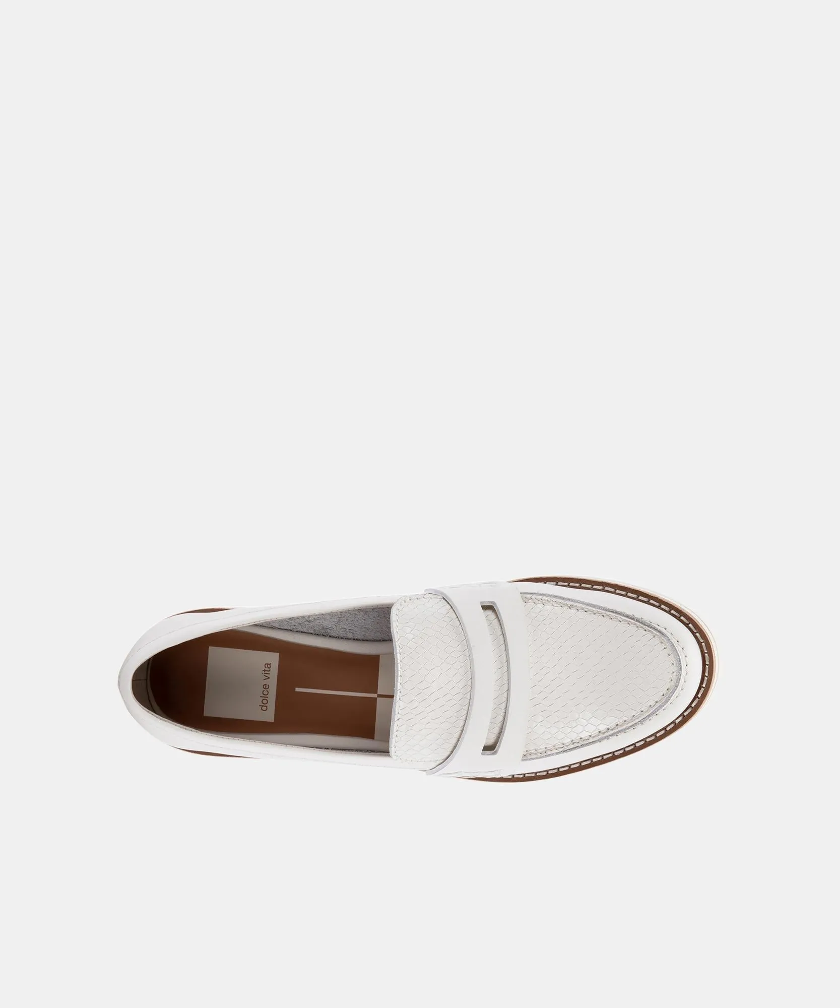 Kelsey DiPrima's AUBREE FLATS IN WHITE LEATHER - re:vita