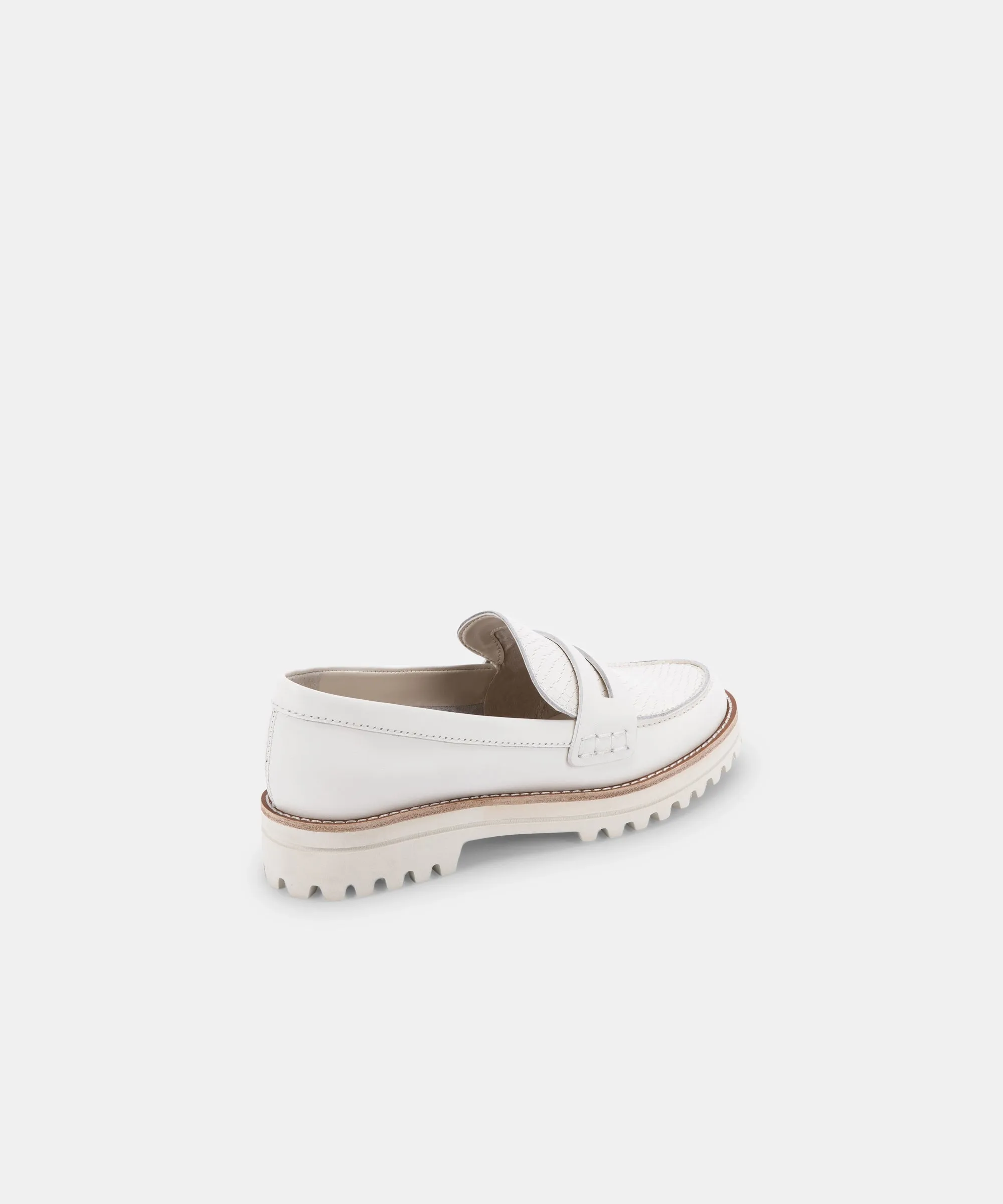 Kelsey DiPrima's AUBREE FLATS IN WHITE LEATHER - re:vita