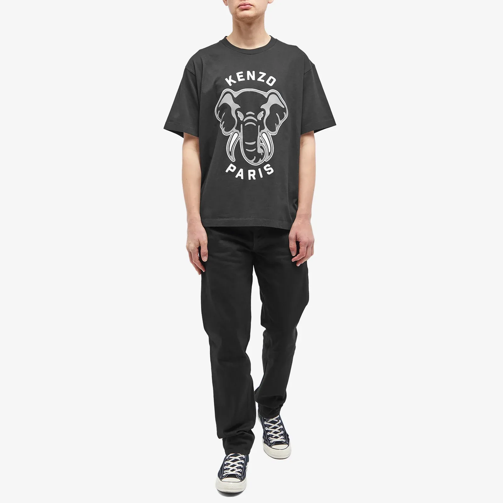 Kenzo Elephant Oversized T-Shirt Black