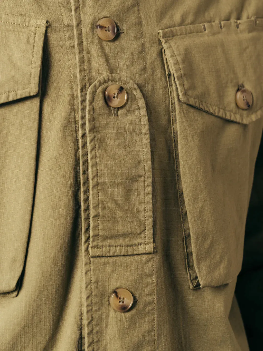 KESTIN Redford Jacket in Light Military Cotton Ripstop