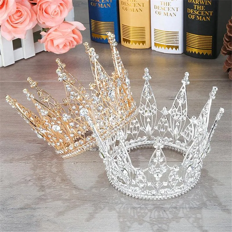 King & Queen Tiara Rhinestones Crown for Wedding or Prom