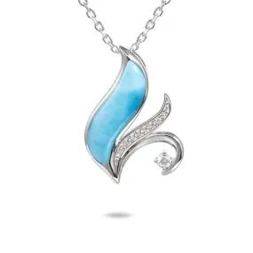 Larimar Filigree Pendant