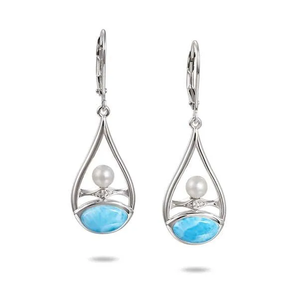 Larimar Hina Sunrise Earrings