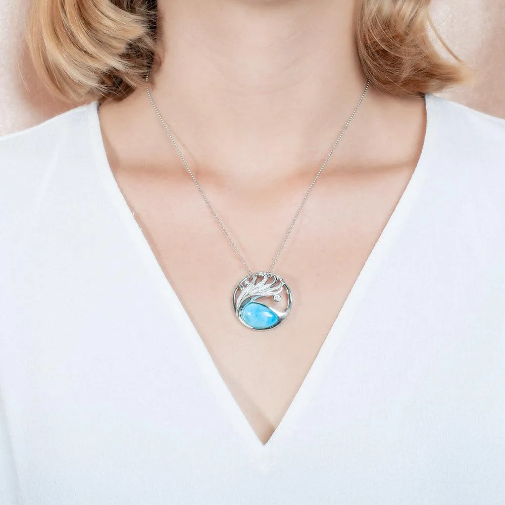 Larimar Laka Pendant