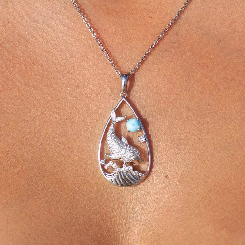 Larimar Nai'a Teardrop Pendant