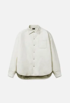 Leather Scout Overshirt / Ivory