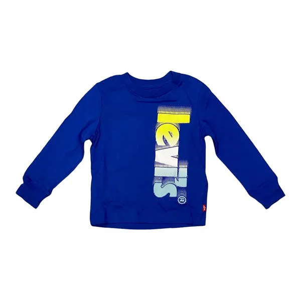 Levi's Kids long sleeve t-shirt 8EE520 9EE520 surf the web blue