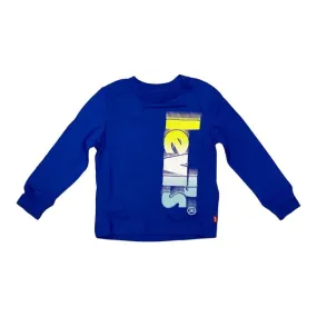 Levi's Kids long sleeve t-shirt 8EE520 9EE520 surf the web blue