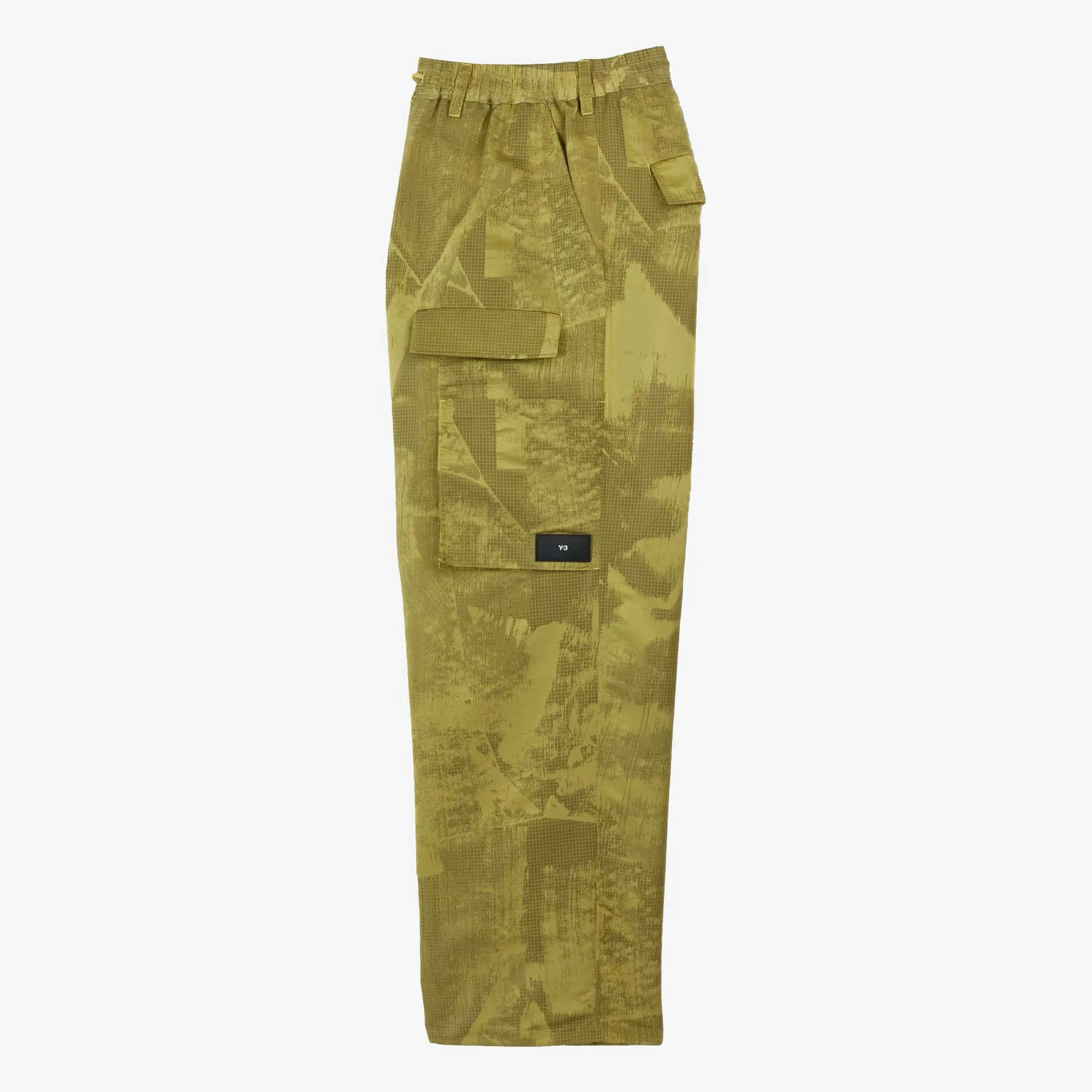 LINED JACQUARD RIPSTOP PANTS 'YELLOW/BLACK'