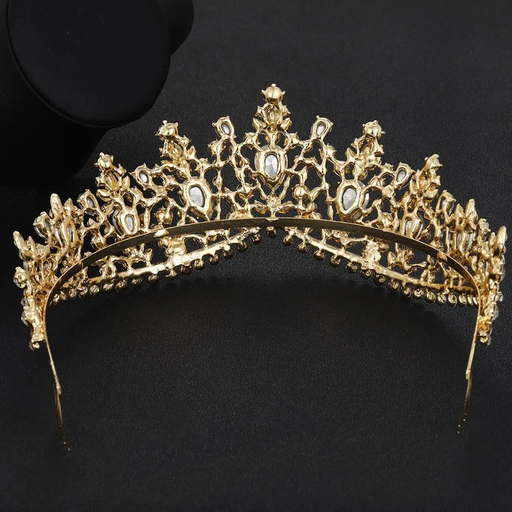 Luxury 8 Color Tiara Crown with Zircon Crystals for Women