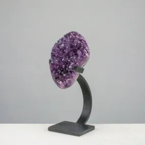 Medium Uruguayan Amethyst Geode on Custom Stand - 9/ 4 lbs - AAA Grade