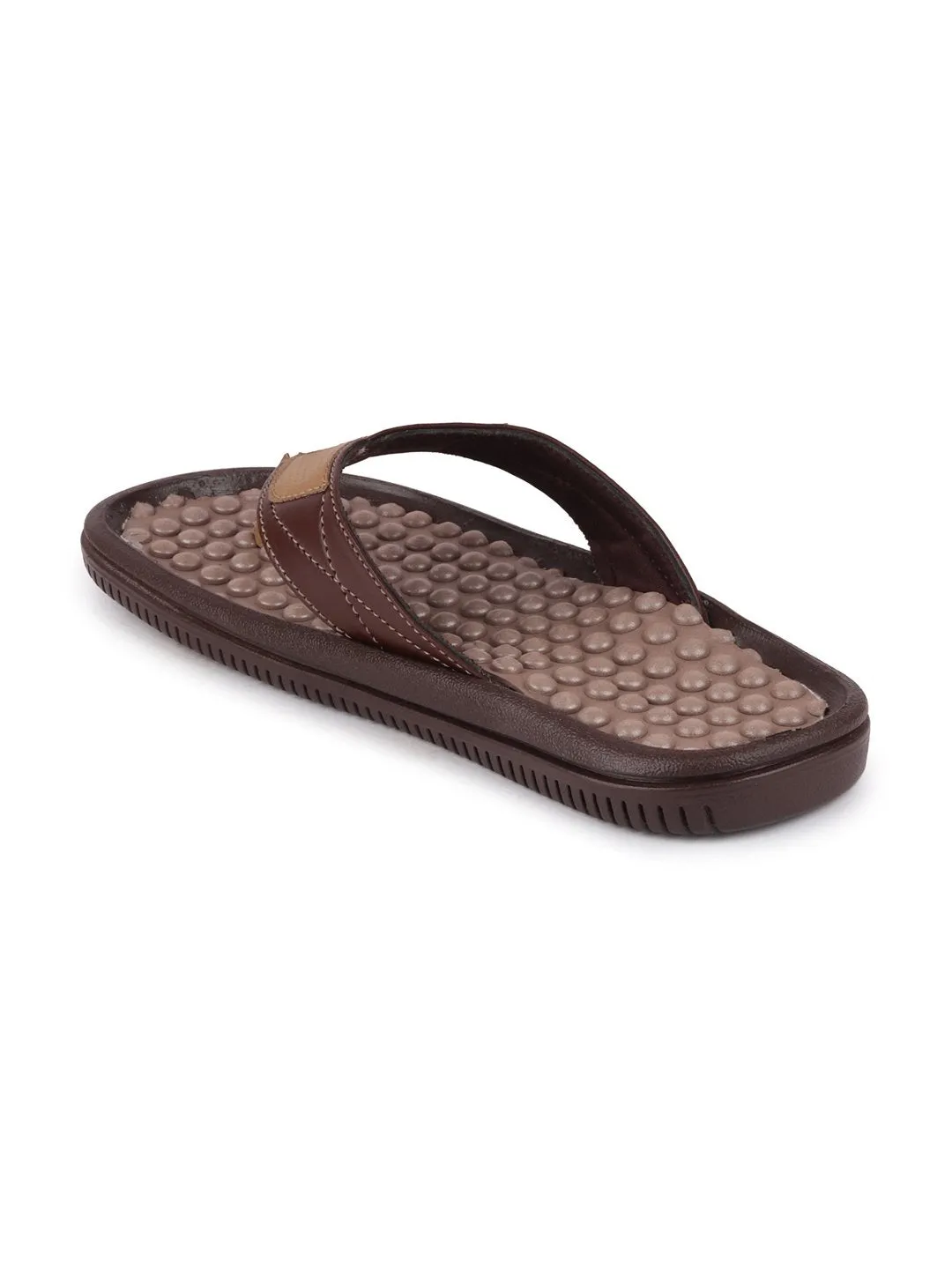 Men Brown/Camel Casual Slip-On Slippers