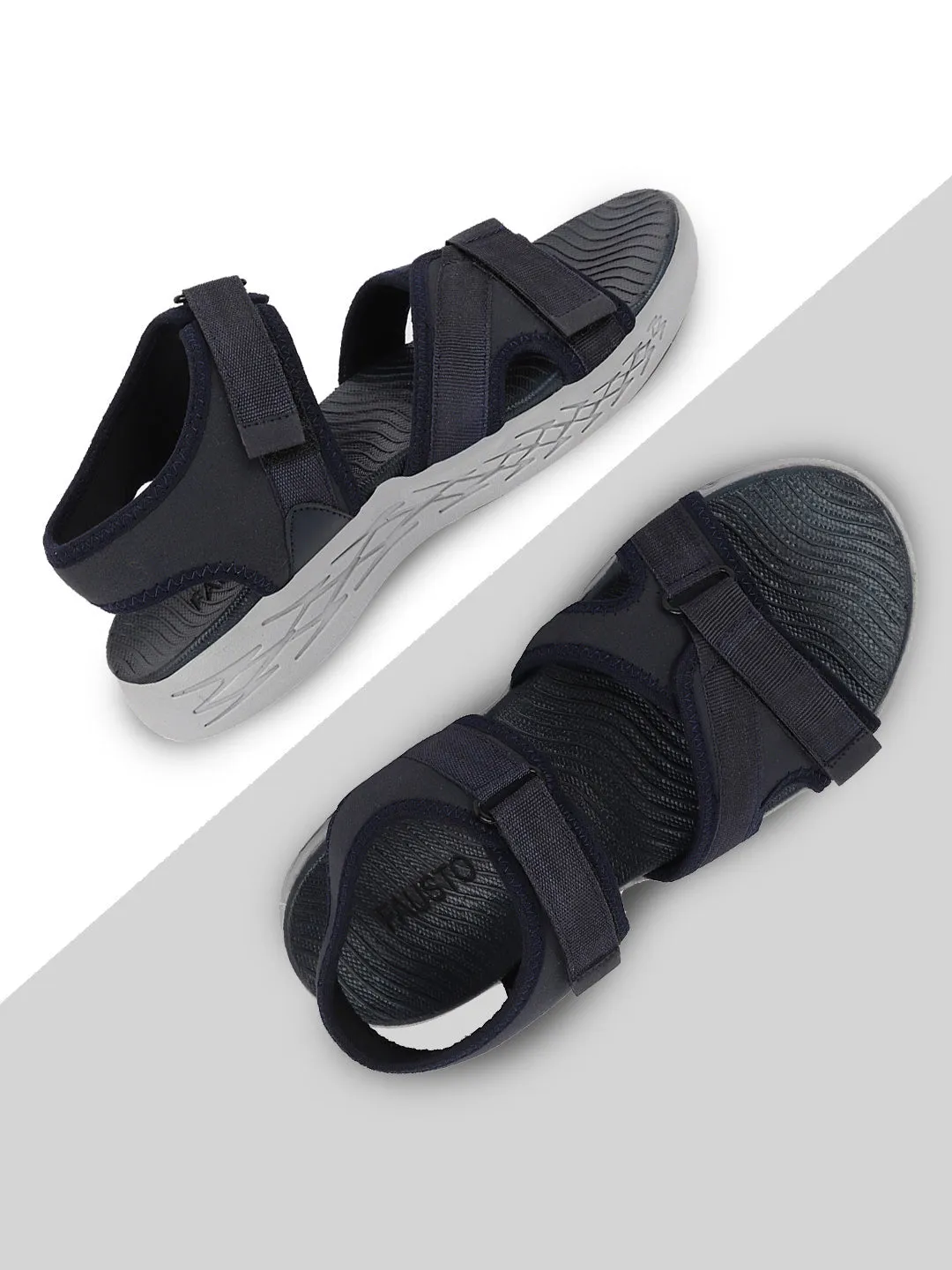 Men Navy Blue Outdoor Sports Phylon Sole Flexi Sandals & Floaters