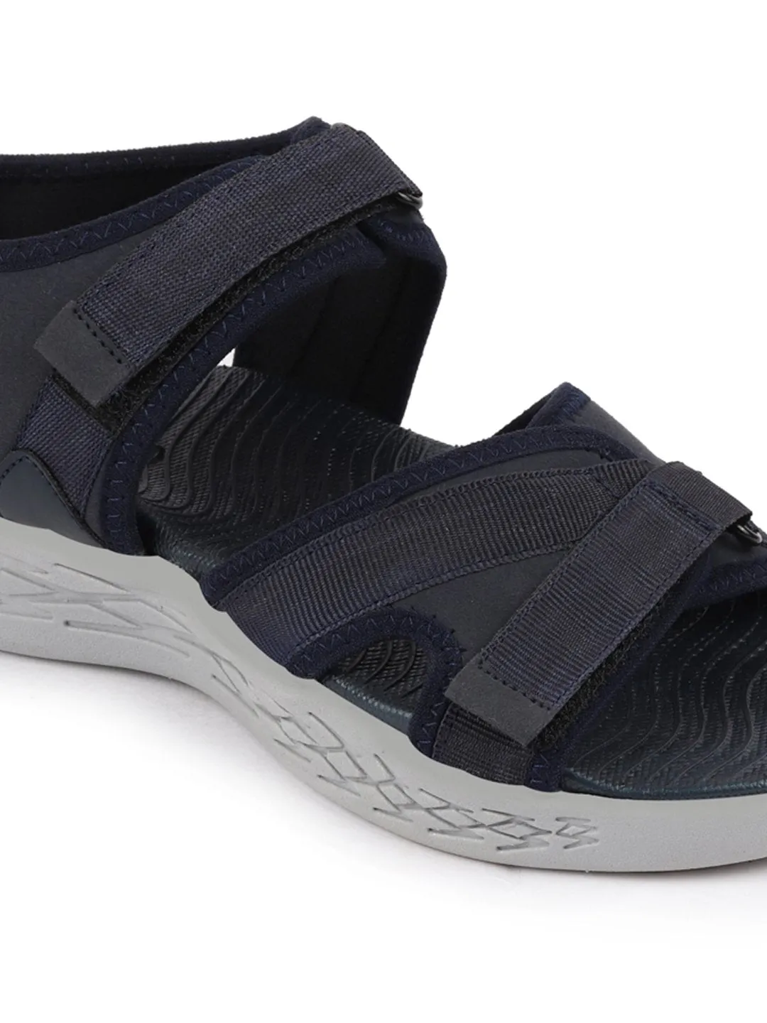 Men Navy Blue Outdoor Sports Phylon Sole Flexi Sandals & Floaters