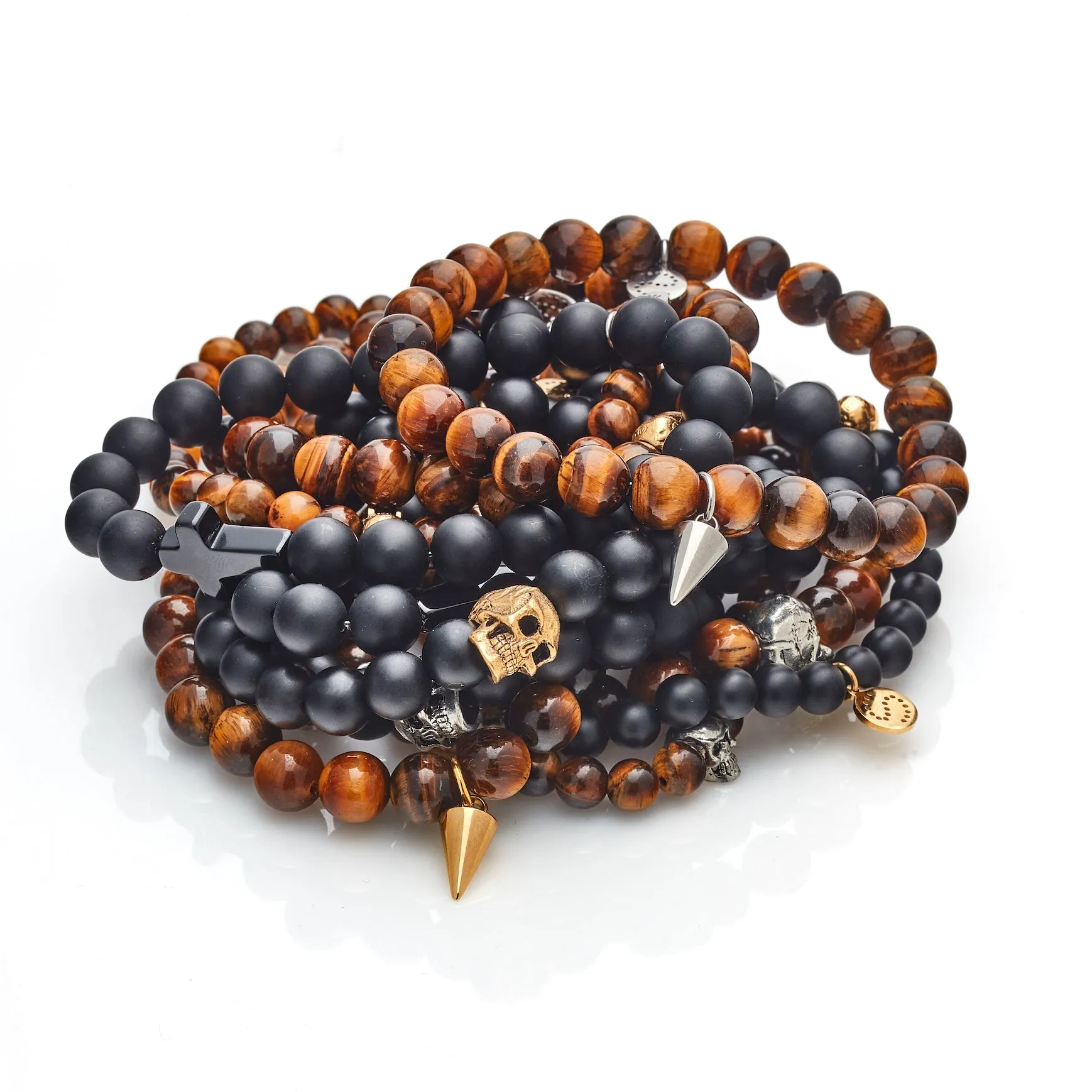 Men's Edit / All For One / Bracelet / Tigers Eye   Gold