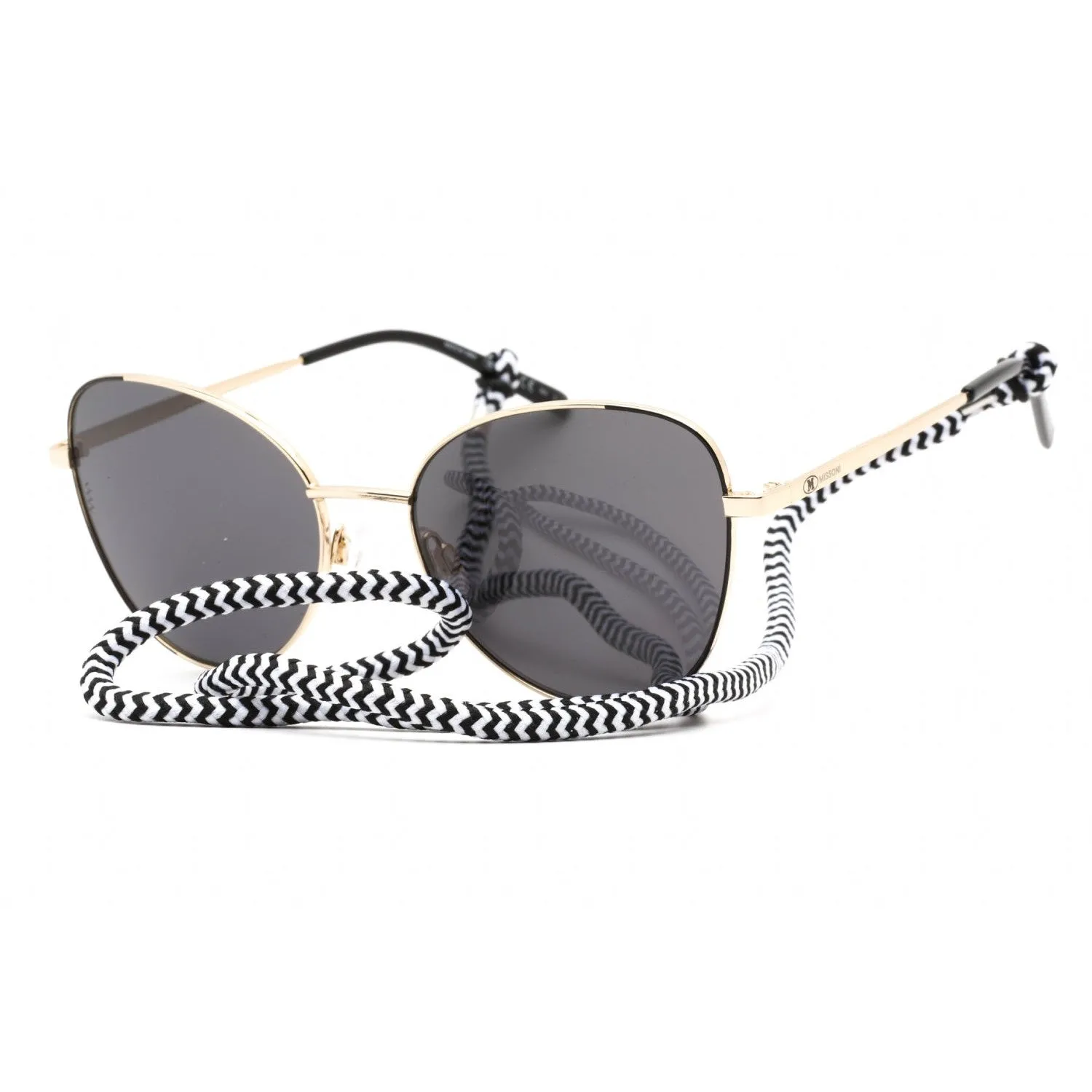 Missoni MMI 0038/S Sunglasses Black Gold / Grey Women's