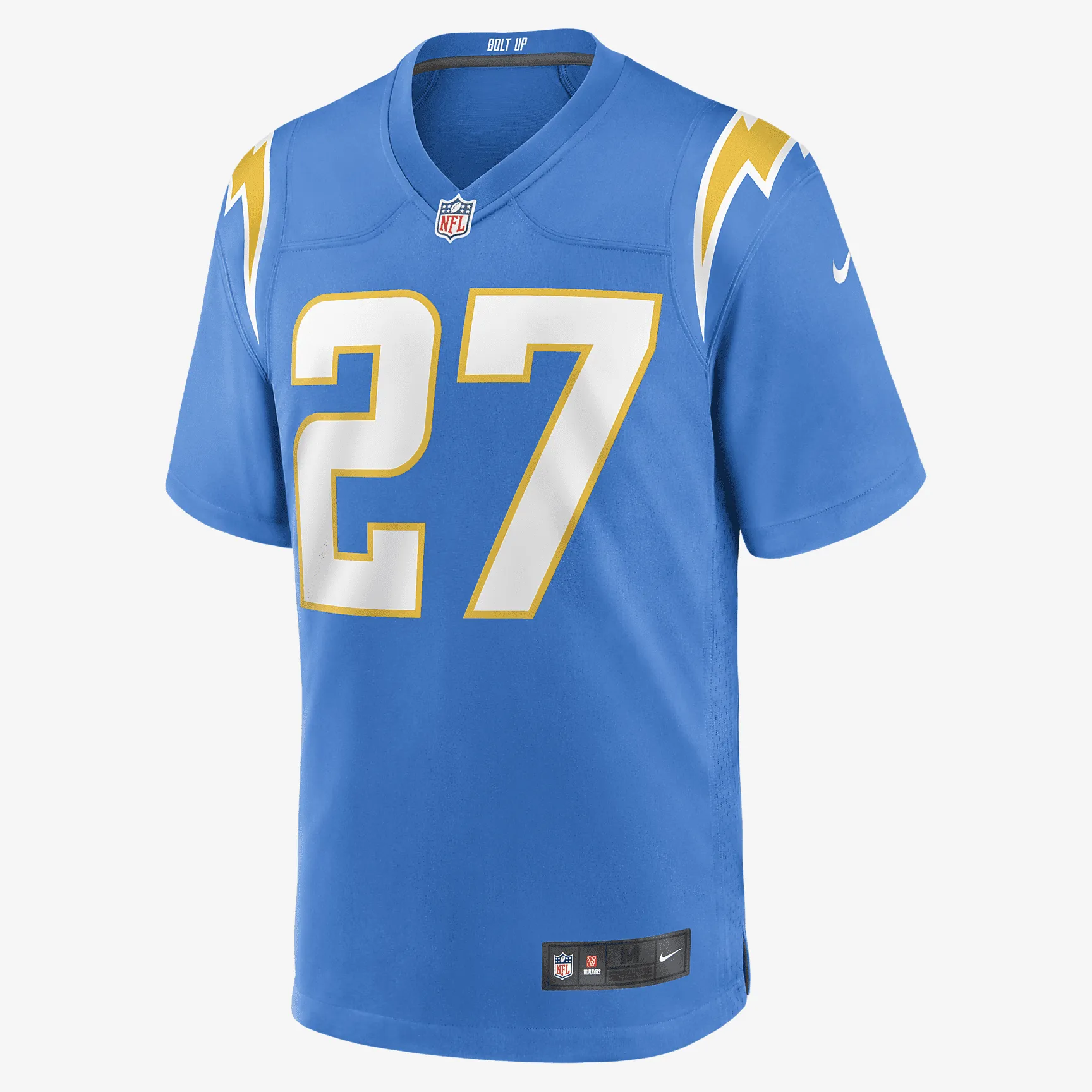 NFL Los Angeles Chargers (J.C. Jackson) Men's Game Football Jersey - Powder Blue