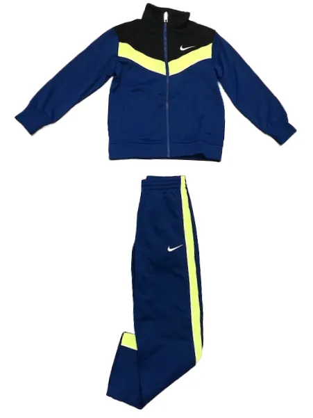 Nike Boys tracksuit 619097-431 blue-black-lime