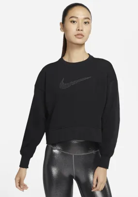 NIKE WOMENS DRY-FIT GET FIT SWOOSH CREW <br> CU5506 010