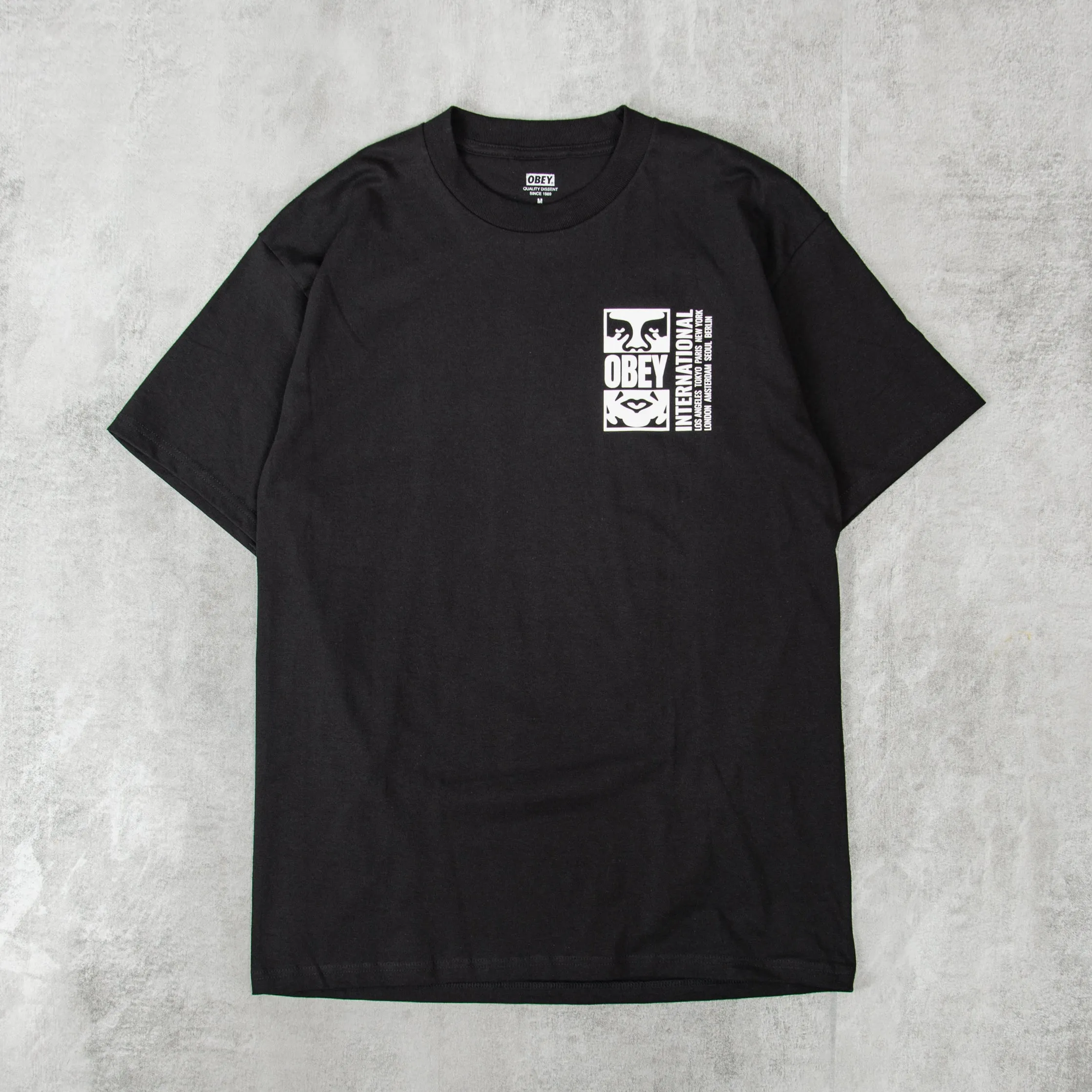 Obey Icon Split Tee - Black