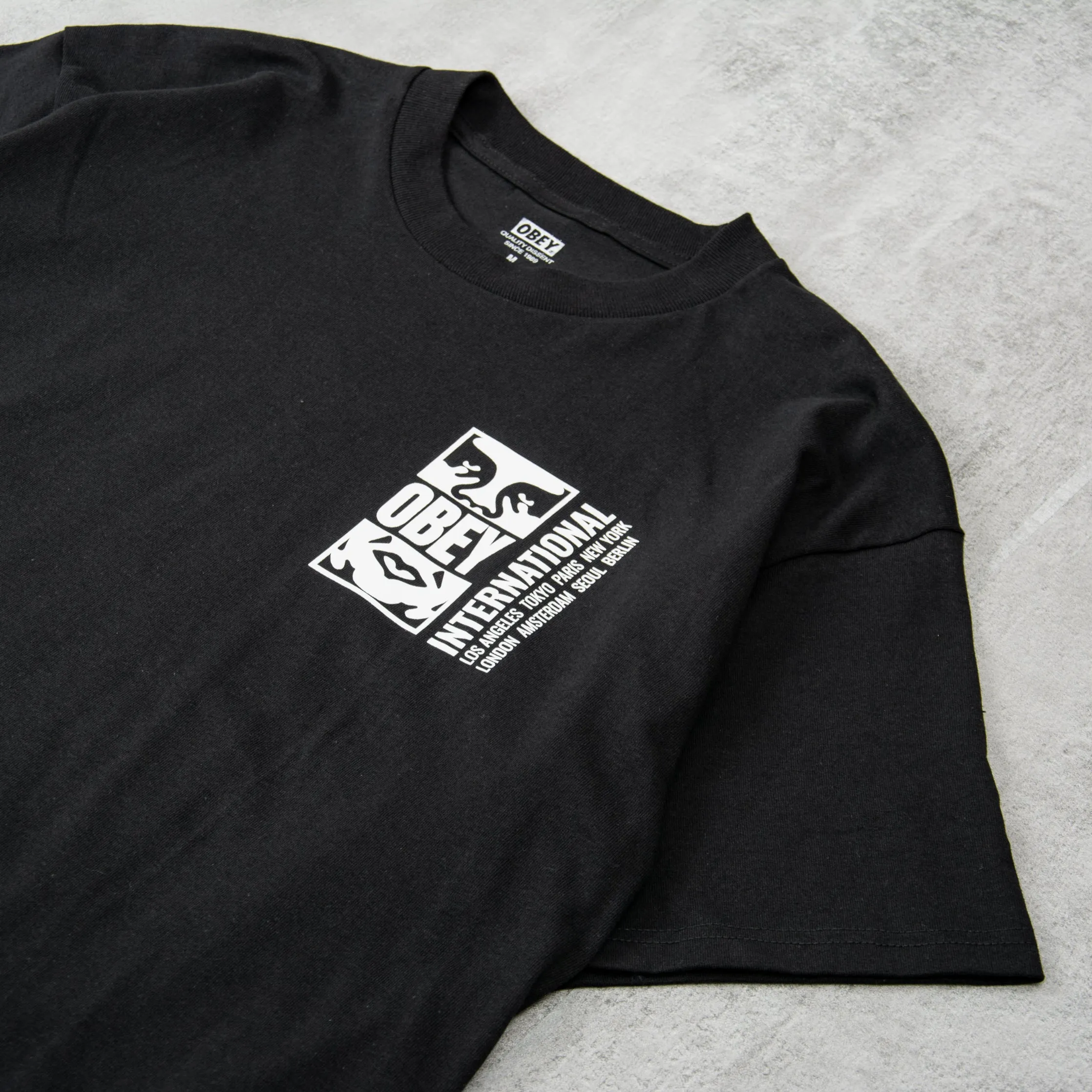 Obey Icon Split Tee - Black