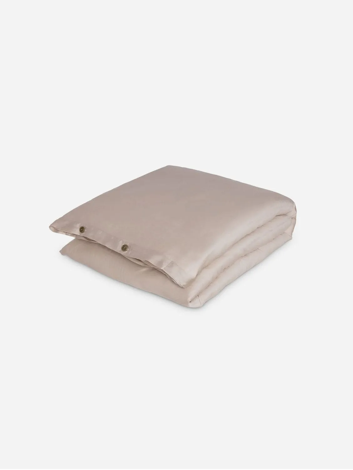 Organic Vegan Eucalyptus Silk Duvet Cover | Wheat