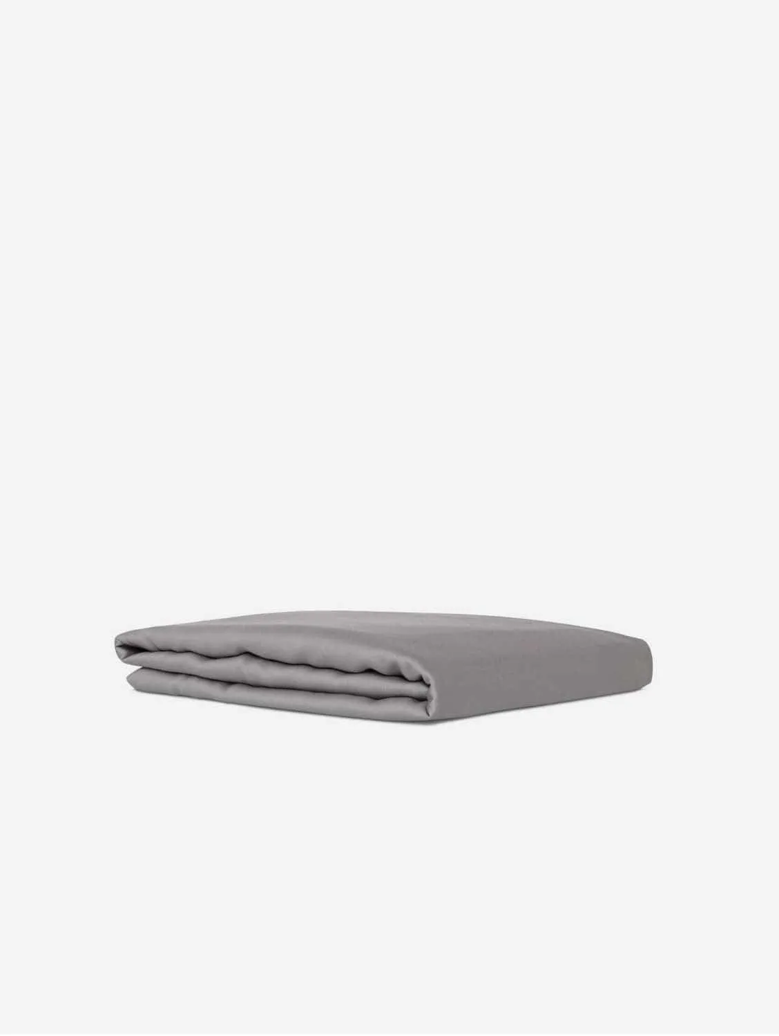 Organic Vegan Eucalyptus Silk Fitted Sheet | Grey