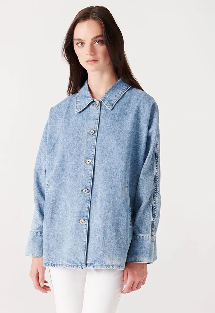 Oversized Light Blue Denim Jacket