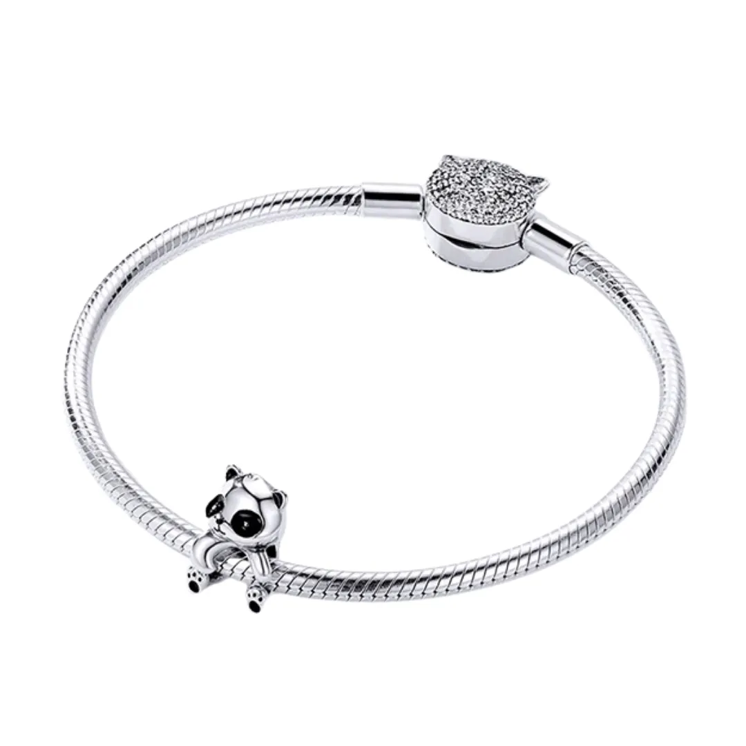 Panda Bear Charm 925 Sterling Silver