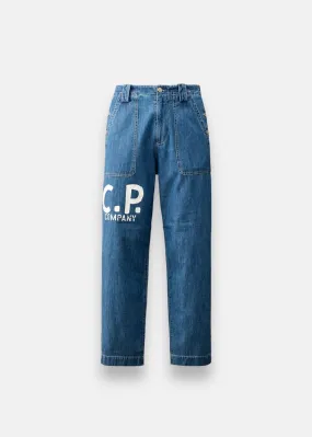 Pantalon Denim Blue Loose D11 stone bleac