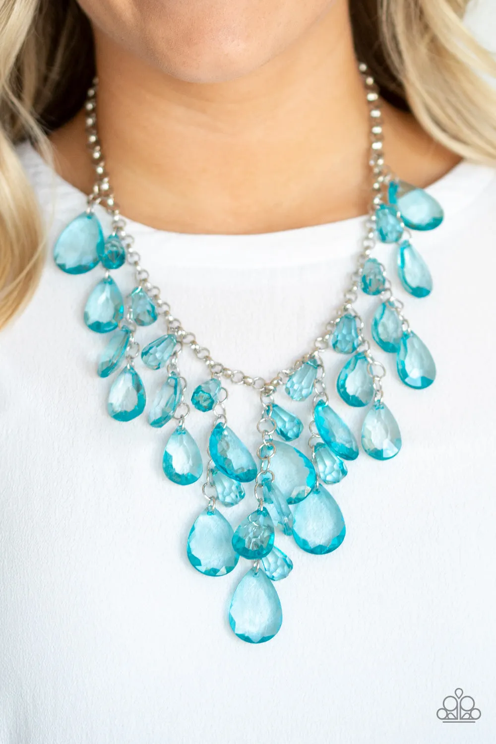 Paparazzi Necklace ~ Irresistible Iridescence - Blue