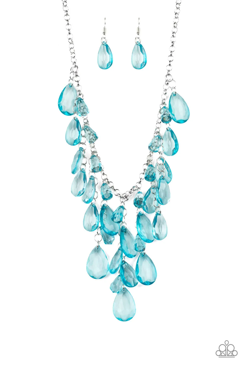 Paparazzi Necklace ~ Irresistible Iridescence - Blue