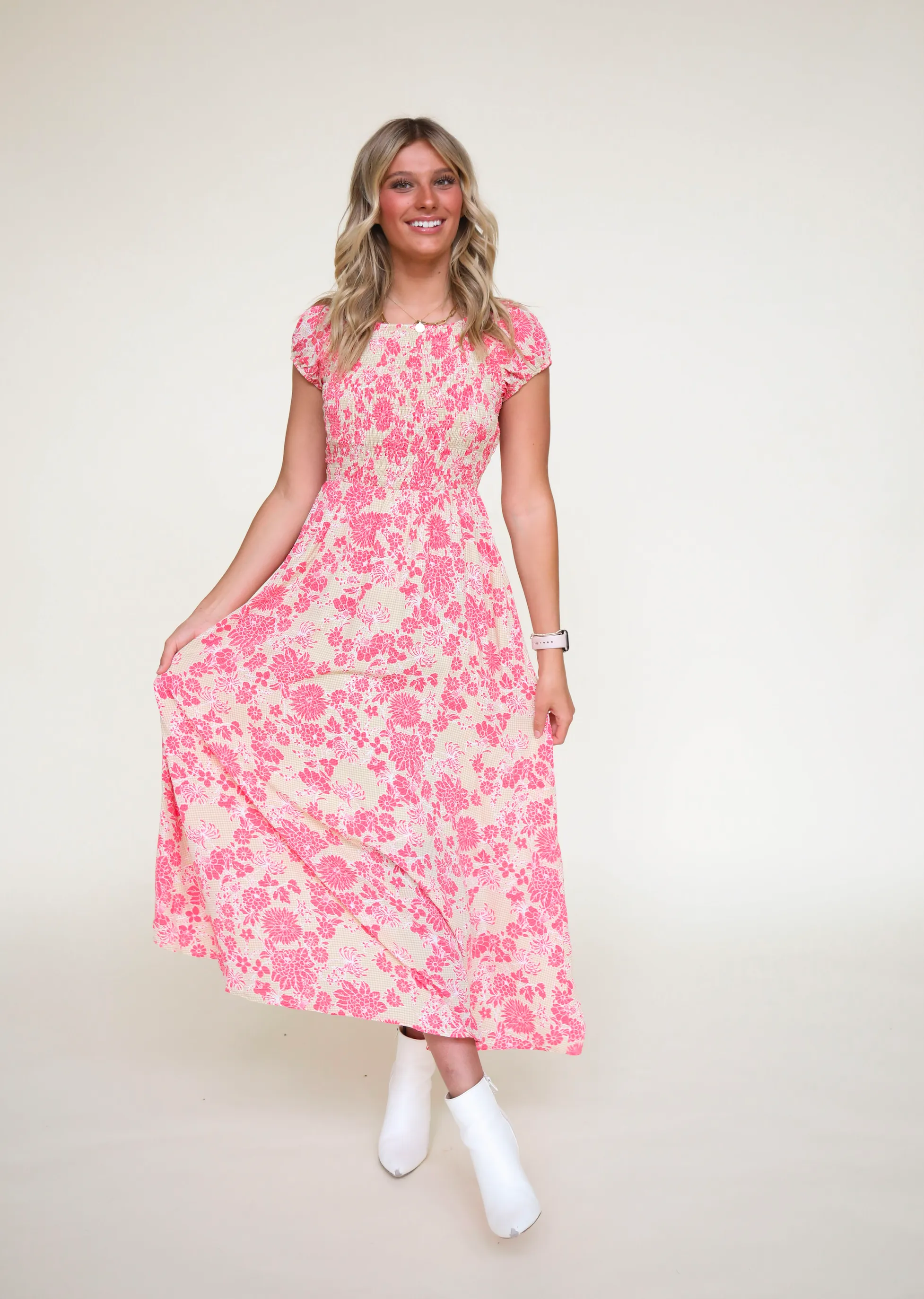 Pink Spring Maxi Dress