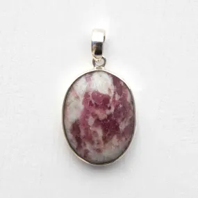 Pink Tourmaline - Pendant, Sterling Silver