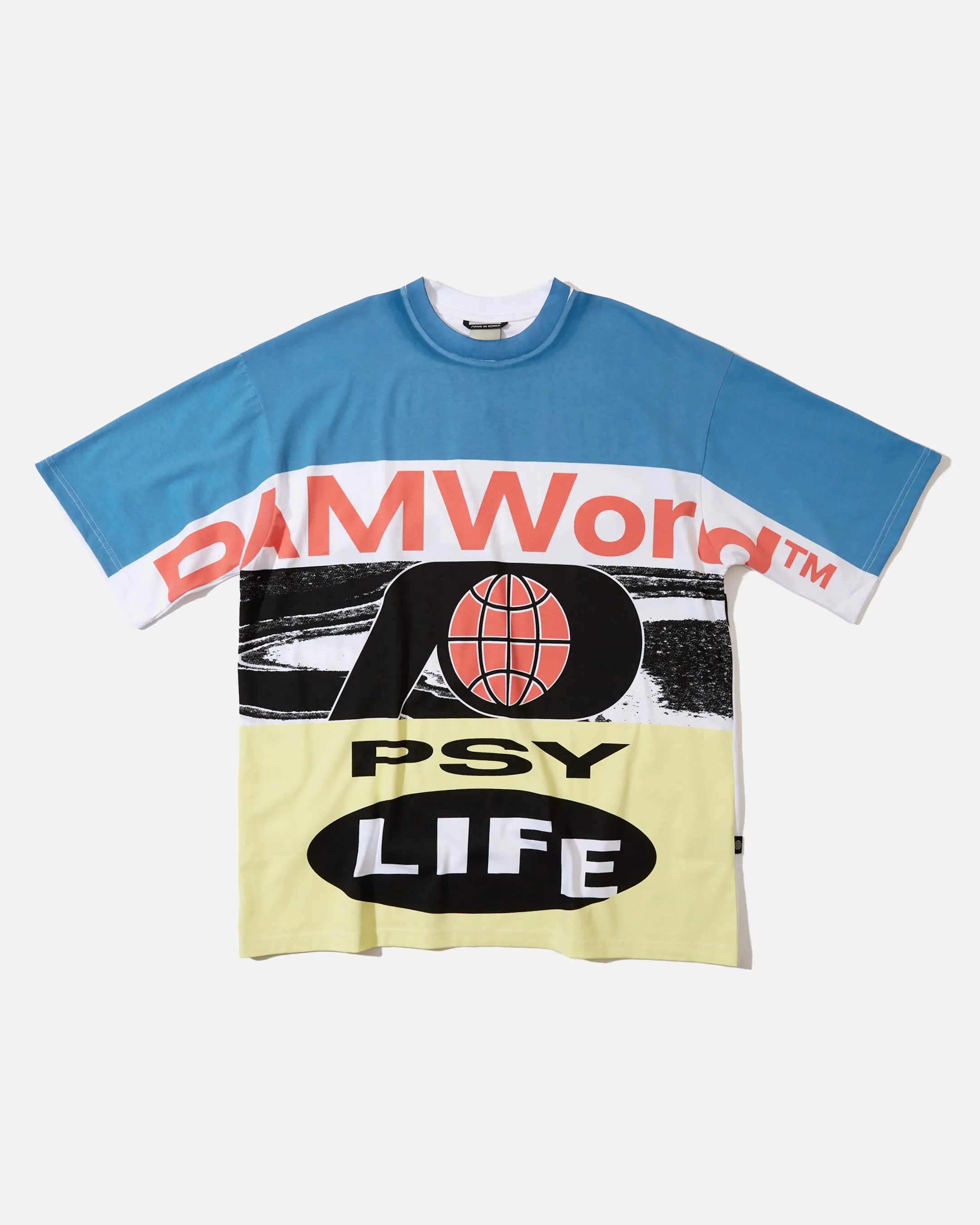 Psy Lyf Flag Oversized Tee - Multi