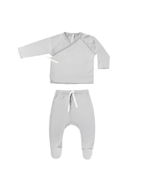 Quincy Mae - Cloud Wrap Top   Footed Pant Set