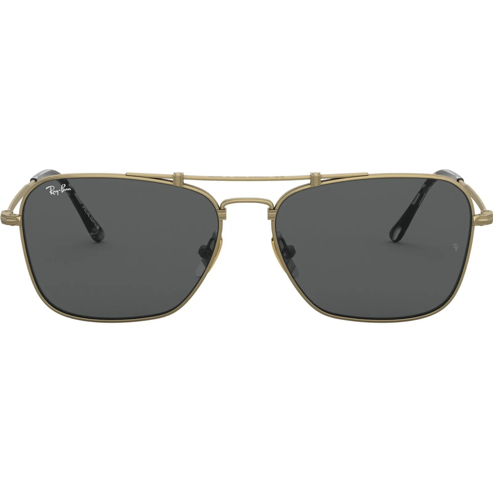 Ray-Ban Caravan Titanium Adult Aviator Sunglasses (Brand New)