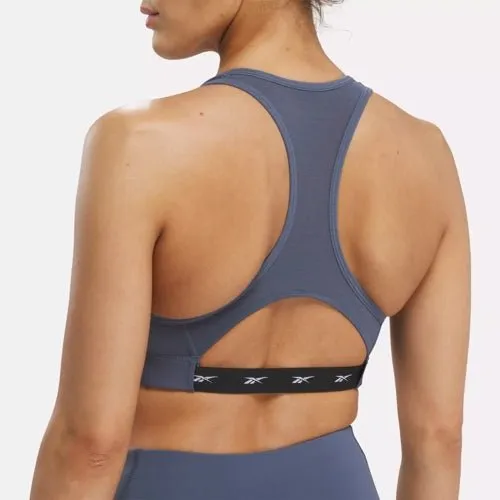 REEBOK WOMEN'S LUX VECTOR RACER BLUE SPORTS BRA