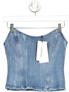 Retrofete Blue Allie Denim Top UK XS