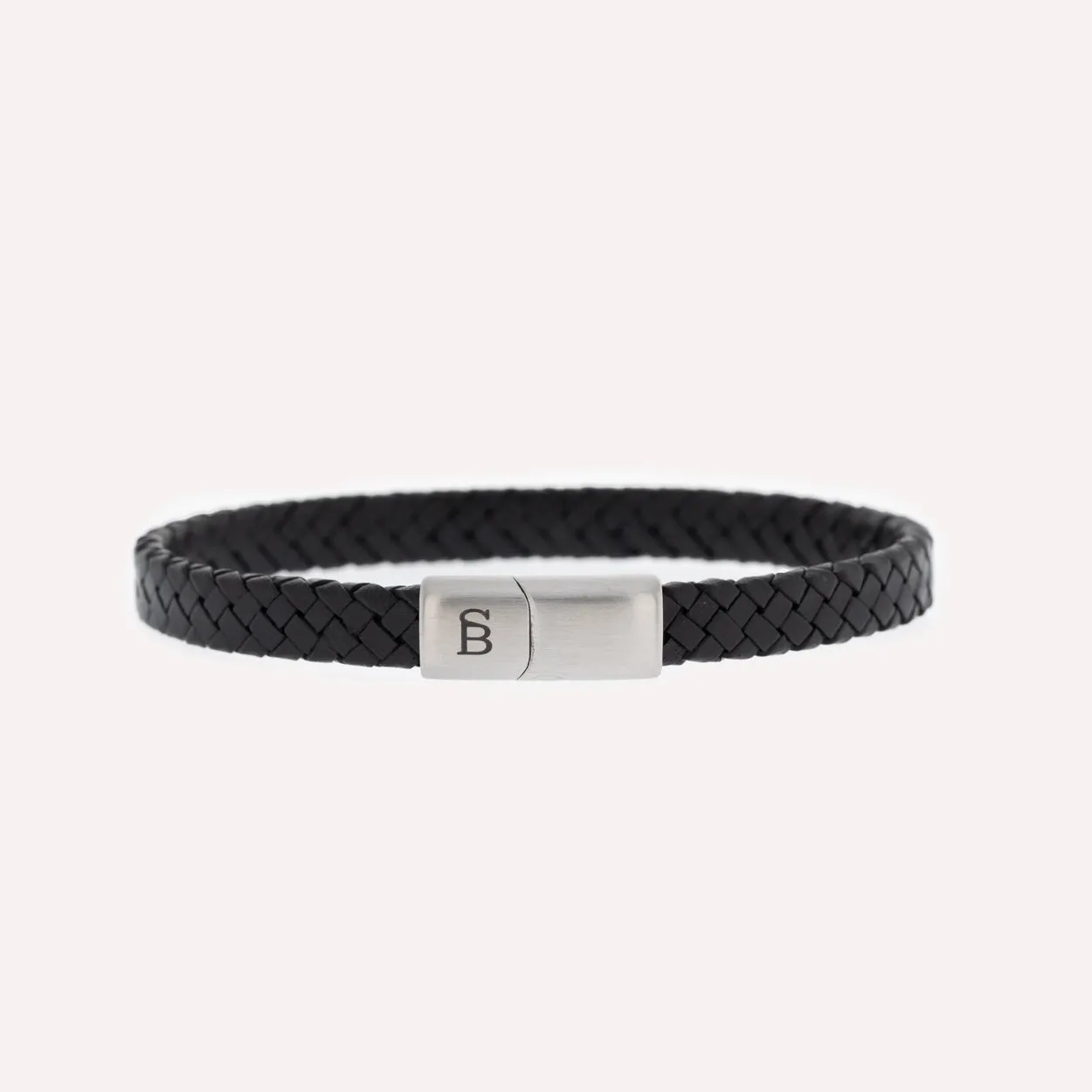 Riley Leather Bracelet Black