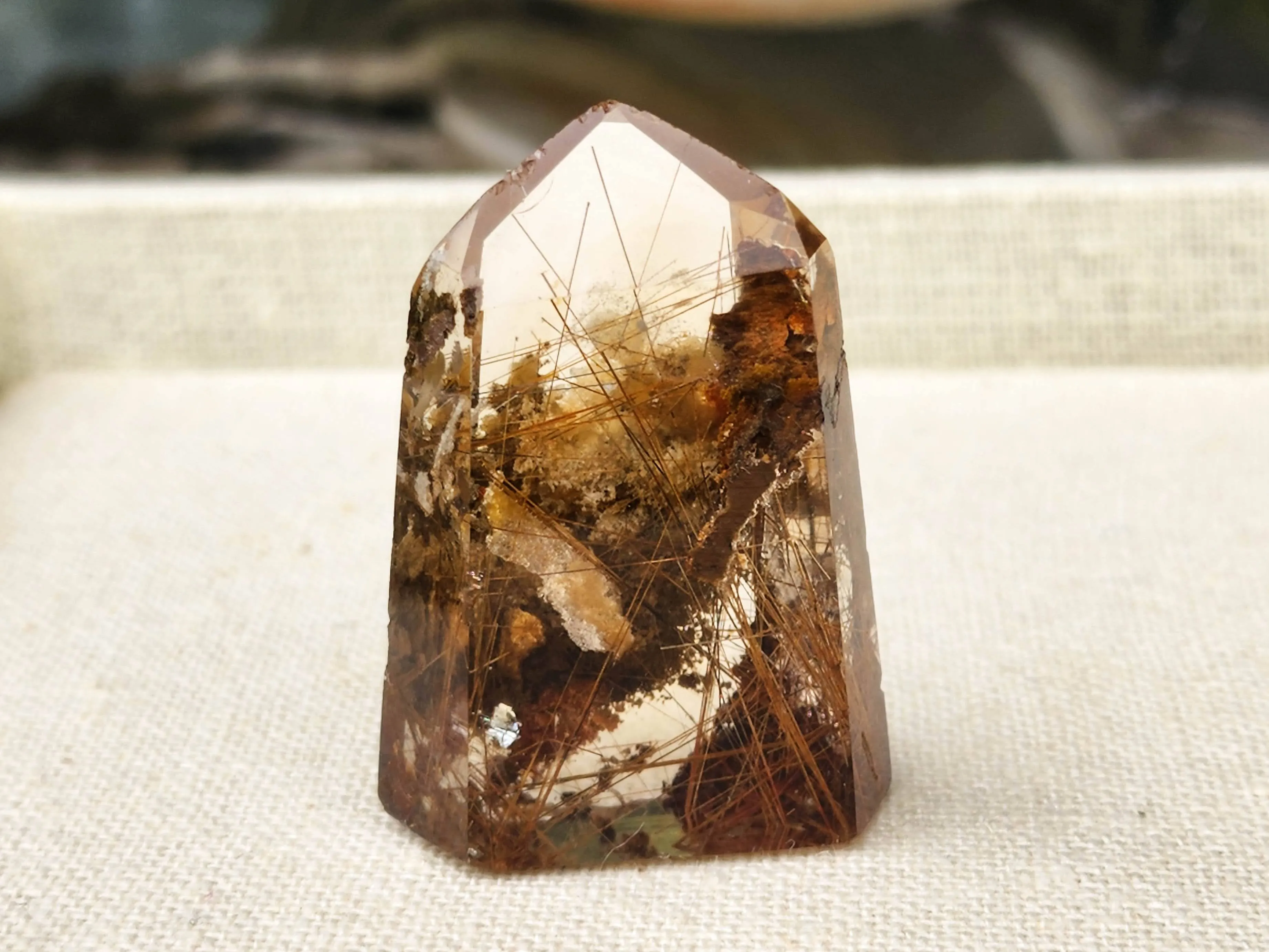 Rutile Lodolite Quartz Tower