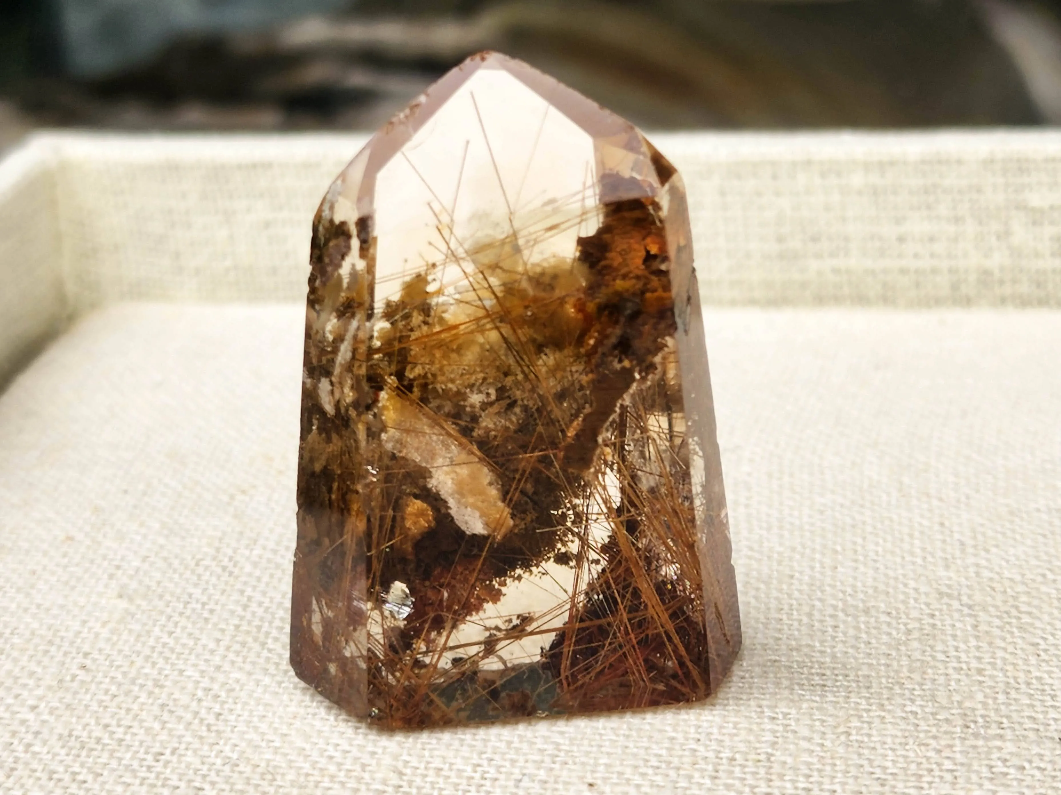 Rutile Lodolite Quartz Tower