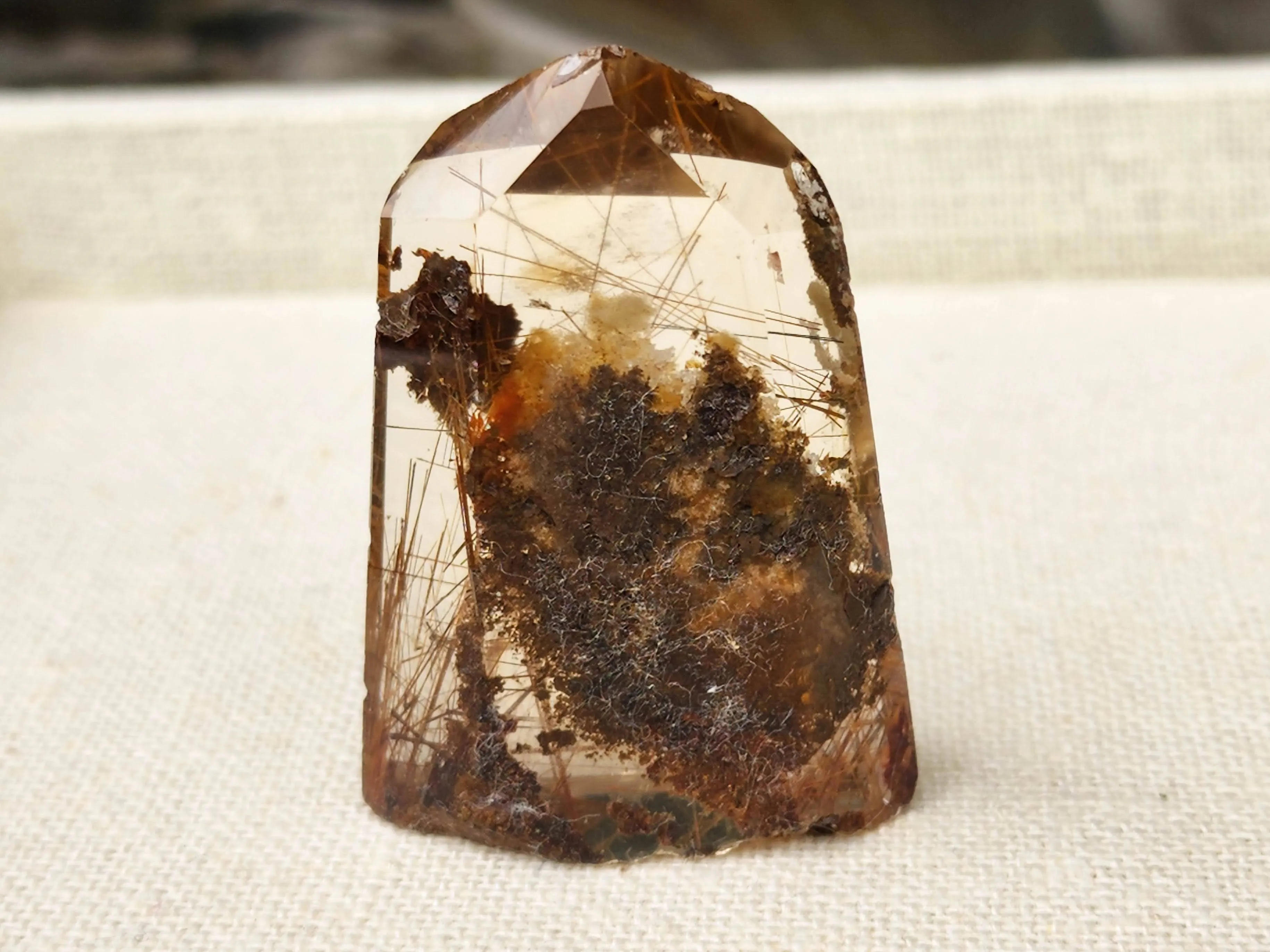 Rutile Lodolite Quartz Tower